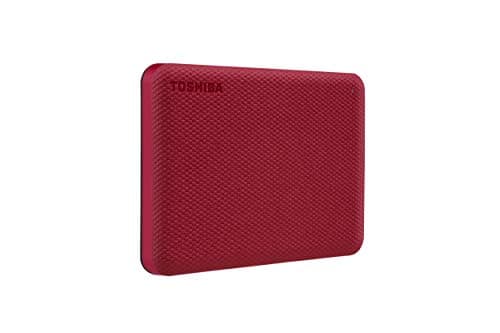 Image of TOSHIBA Canvio Advance 2TB Portable External Hard Drive USB 3.0, Red - HDTCA20XR3AA