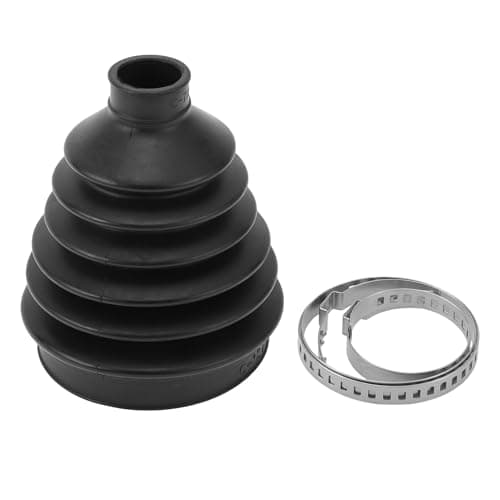 Image of A ABSOPRO CV Joint Boot Kit No.1K0498203A W/Clamps Constant Velocity Joint Boot for Audi A3 2006-2013 for Audi Q3 2015 Rubber Black Strong Durable