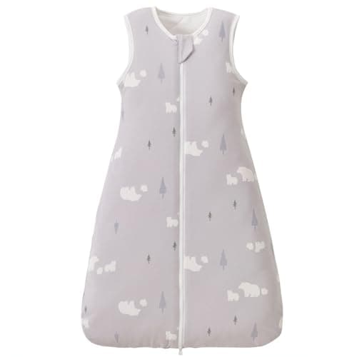 Image of Nivolltha Super Soft Winter Baby Sleeping Bag 2.5 TOG, 100% Cotton Warm Sleeping Bag 0-6 Months for Infant Toddler, Newborn Essentials, Bear