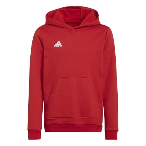Image of adidas Unisex Kids Entrada 22 Sweat Hoodie, team power red 2, 7-8 Years
