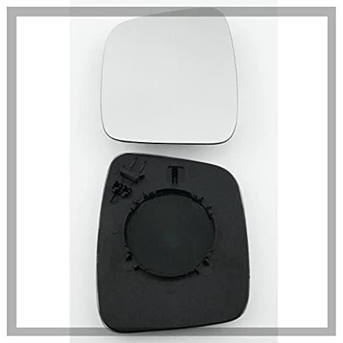 Image of Fits Peugeot Bipper, For 2008 to 2018 Convex Wing Mirror Glass LEFT HAND (UK Passenger Side)