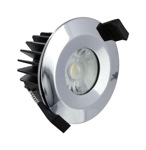 Image of Integral Fire Rated Downlight 6W (40W) 3000K 430lm Dimmable with Chrome Bezel
