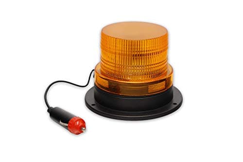 Image of Streetwize Accessories 12v 24v Car Van Magnetic Orange Amber LED Warning Safety Flashing Beacon Light