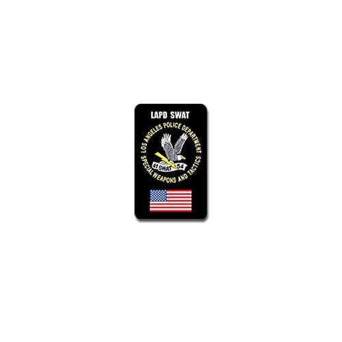 Image of LAPD SWAT Sticker Los Angeles Police Department Special 4 x 7 cm #A4165