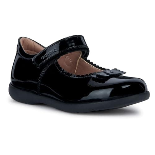Image of Geox Girls' J Naimara Girl A Ballet Flat, Black, 10 UK