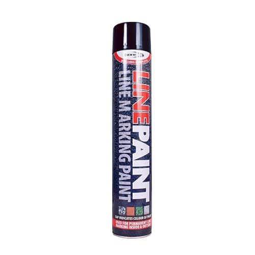 Image of 12 Qty Survey Line Marker Marking Spray Paint 750ml - Black Permanent