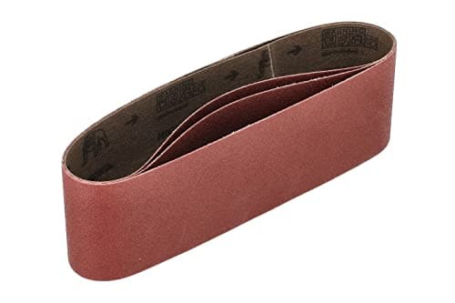 Image of Mirka Red 3 pcs fabric sanding belts 75x533mm / grit P100 / high quality sanding belt for belt sander/for sanding wood and metal