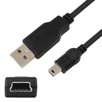 Image of 1.8 METER LONG MINI USB DATA & CHARGING CABLE LEAD Wire compatible with TOM TOM SAT NAV GARMIN SAT NAV Satellite Navigation in Car