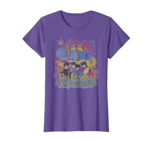 Image of The Beatles - Yellow Submarine Bursting Beatles T-Shirt