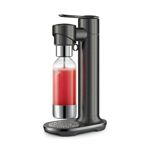 Image of Sage - The InFizz Fusion Home Soda Maker - for Sparkling Water, Juice, Tea, Cocktails and All Fizzy Drinks, Black Noir