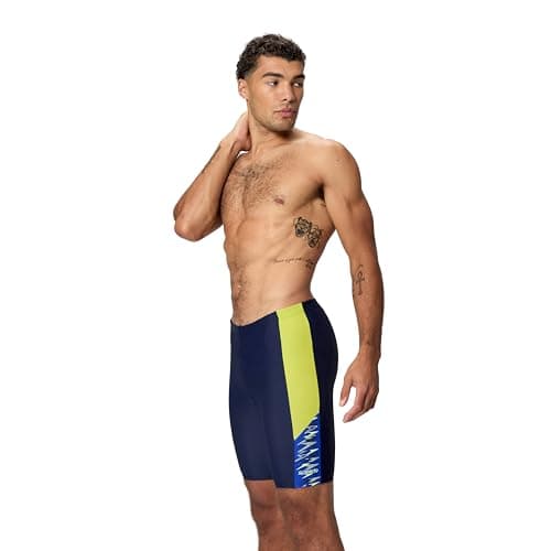 Image of Speedo Men's Dive Jammer Swim Trunks Swimmers Peacoat/Deep Sapphire Size 38