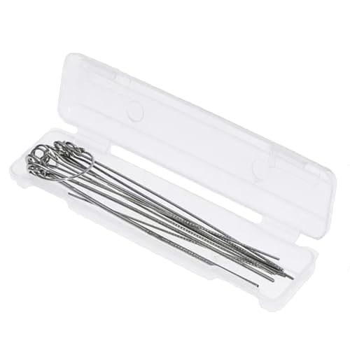 Image of 10Pcs Welding Tip Cleaner Kit, Welding Nozzle Cleaning Needles Torch Tip Hole Cleaner with Carry Box, Stainless Steel