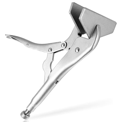 Image of NATGAI 1 Pack 10 Inch Locking Sheet Metal Clamp, Welding Pliers with Adjustable Opening, Nickel Plated Carbon Steel Duckbill Locking Plier for Metalworking, Sheet Metal Bending and Clamping