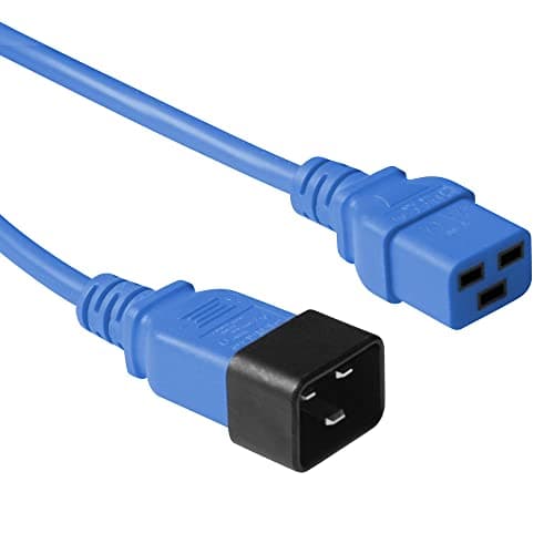 Image of ACT C19 - C20-0.60m 0.6m C19 Coupler C20 Coupler Blue Power Cord Power Lead Cable (AK5092)