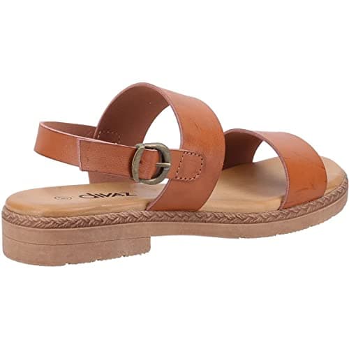 Image of Divaz Mia Womens Flat Sandals Brown 4 UK