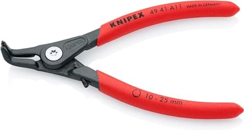 Image of KNIPEX Precision Circlip Pliers for External Circlips on Shafts with Non-Slip Plastic Coating 130 mm, 49 41 A11