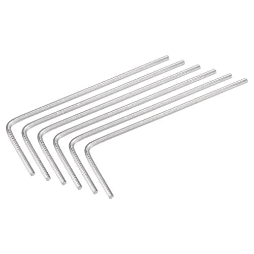 Image of sourcing map 1.3mm Hex Key Wrench, L Shaped Long Arm CR-V Repairing Tool 6 Pcs