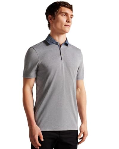 Image of Ted Baker Mens Frend Polo Shirt Short Sleeve Top Navy L