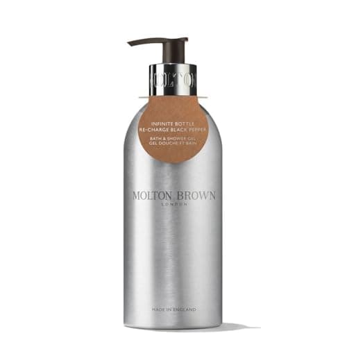Image of Molton Brown Re-Charge Black Pepper Bath & Shower Gel Infinite Bottle 400 ml