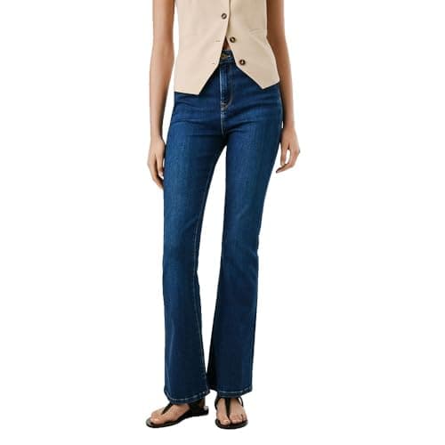 Image of Pepe Jeans Women's Flare HW DION Jeans, Blue(Denim-5AB), 32W/32L
