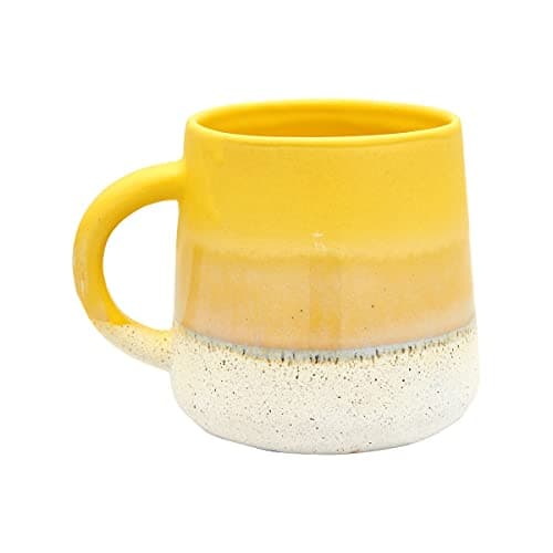 Image of Sass & Belle Mojave Glaze Yellow Mug - Ceramic Coffee Mug and Tea Cup with Artisan Finish Stylish Home Decor Kitchen Accessory Designed by Sass and Belle