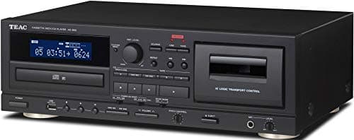 Image of Teac Ad-850 Cassette and CD Player with USB-Recorder, Karaoke Mic-in