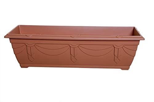 Image of Whitefurze 60cm Venetian Window Box Terracotta