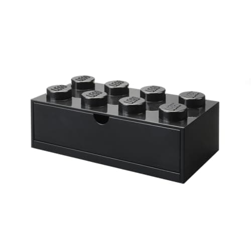 Image of LEGO Desk Drawer 8 Knobs, Black