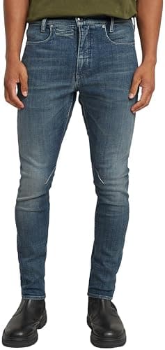 Image of G-Star Men's D-Staq 3D Slim Jeans, Blue (antique faded blue kloof D05385-D441-H104), 31W / 34L