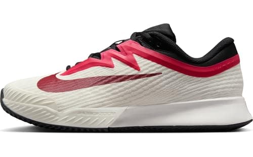 Image of Nike Women Vapor Pro 3 Damen-tennisschuh für Clay Courts Tennis Shoe, Pale Ivory Rush Pink Sail Team Red, 6 UK