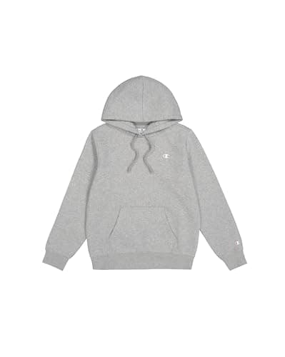 Image of Champion Legacy Basics W-Light Powerblend Fleece Hoodie Women, Light Melange Grey, XL