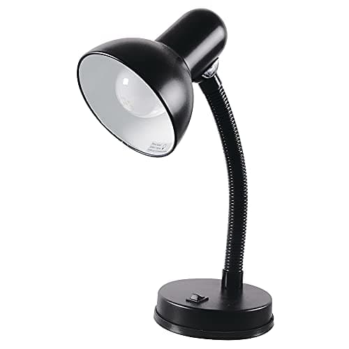 Image of HOMELIFE 35w 'Classic' Flexi Desk Lamp with Versatile Flexible Neck - Integral On/Off Switch - Approx. 34cm Height - L958BK - Onyx Black