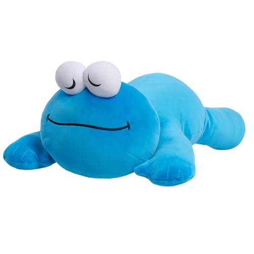 Image of Sesame Street Sleepy Plush Friends 22-inch Cookie Monster, Blue, Soft Cuddly Fabric, Kids Toys for Ages 0+ by Just Play