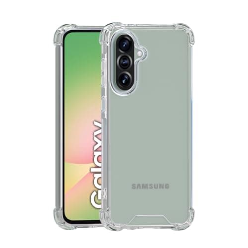 Image of Hually Clear Case for Samsung Galaxy A56 5G, Clear Case Slim Hard PC Back & Soft TPU Shockproof Anti-Scratch Phone Bumper Cover for Samsung Galaxy A56 5G, Clear
