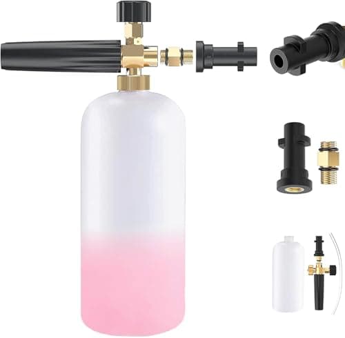 Image of Stone Banks Snow Foam Lance for Karcher K Series K2 K3 K4 K5 K6 K7 Pressure Washer, 1L Adjustable Foam Cannon Gun High Pressure Soap Dispenser Bottle Spray Nozzle for Car Washing Vehicle Cleaning