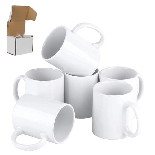 Image of Signzworld Sublimation Mugs 11oz Blank Plain White Large Handle Coffee Mug Cups with Smash Proof Boxes (6)