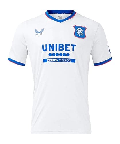 Image of Castore Mens Rangers Away Shirt 2024 2025 Adults Grey/Blue XL