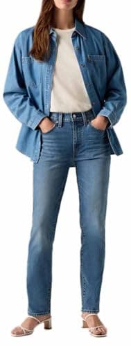 Image of Levi's Women's 724 High Rise Straight Jeans, Kick Start, 30W x 30L