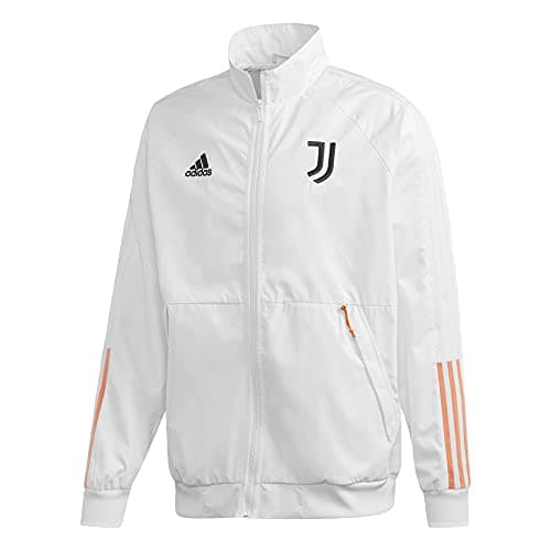 Image of Adidas 2020-21 Juventus Anthem Jacket - White-Black S