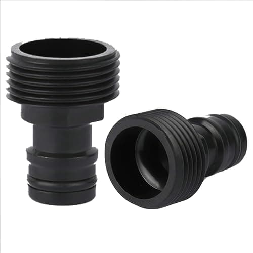 Image of ZhiheHui 2 PCS Thread Water Tap Hose Adapter 3/4 Inch Male Hose Pipe Connector, Garden Tap Connector,Adapter for Irrigation Devices with Internal Thread 3/4"