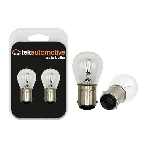 Image of Tek Automotive 335 P21W Car Bulbs 12V 21W BA15D Double Contact – Brake, Tail, Indicator, Reverse, Fog Light – Twin Pack