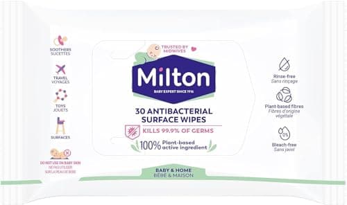Image of 3 x Milton Antibacterial Surface Wipes 30