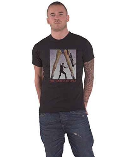 Image of James Bond 007 T Shirt for Your Eyes Only Official Mens Black XXL