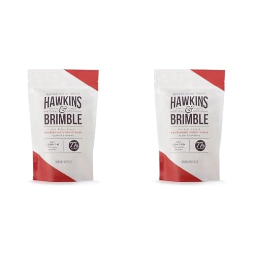 Image of Hawkins & Brimble Conditioner Eco-Refill Pouch - 300ml Haircare For Men And Naturally Fragranced | Eco Friendly Refill Pouches (Conditioner Refill Pouch) (Pack of 2)
