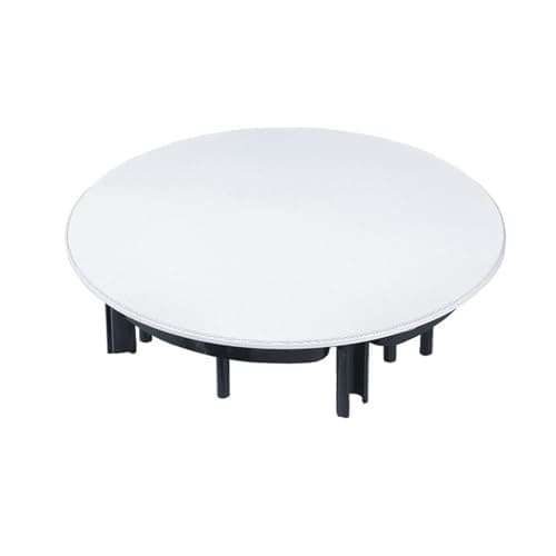 Image of YPBEW Resistant White Round Ceiling Loudspeaker Base with Reinforced Meshes Grille Ensuring Long Use White Round Loudspeaker
