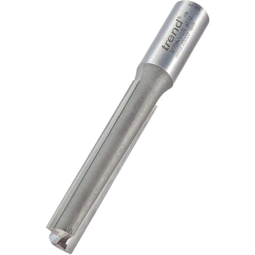 Image of Trend Professional Two Flute Router Cutter, 1/2 Inch Shank, 12mm Cut Diameter & 63mm Cut Length, Tungsten Carbide Tipped, 3/75MX1/2TC