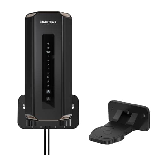 Image of XLTTYWL Orbi WiFi 7 Wall Mount Kit, ABS Orbit 7 Mount Bracket Optimize Space Compatible with Orbi WiFi 7 Mesh Systems & All Netgear Nighthawk Wi Fi 7 Routers(RBEWMB-10000S) (Black, 1 Pack)