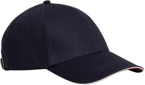 Image of Tommy Hilfiger Men's Th Corporate Cotton 6 Panel Cap AM0AM13337DW6001, Space Blue, OS