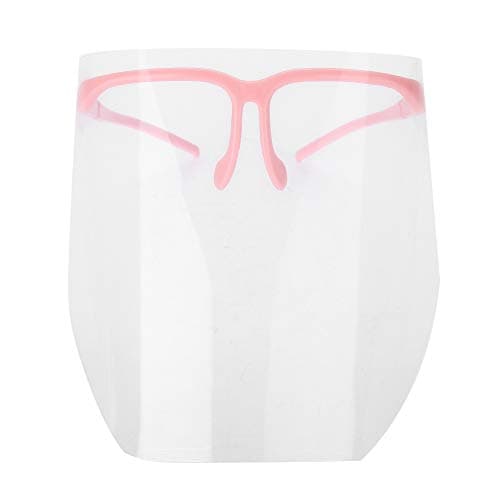 Image of Face Shield Visor, Transparent Full Face Visor Resistant Dental Face Mask Professional Detachable Dental Protective Dental Face Shield for Daily Activities and Working(Pink)