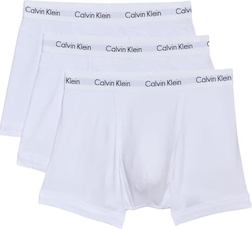 Image of Calvin Klein Men's Trunk 3pk Trunk, White, XL